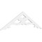 Ekena Millwork Pitch Brontes Architectural Grade PVC Gable Pediment, 60"W x 17 1/2"H x 1"P (7/12) GPP060X018X100BRO - alternate 1